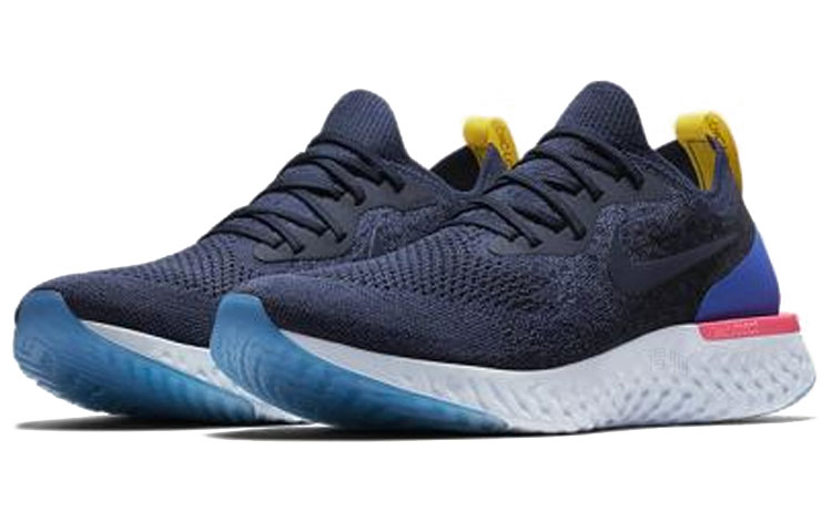 Женские кроссовки Nike Epic React Flyknit 1 (темно-синие) — фото 3