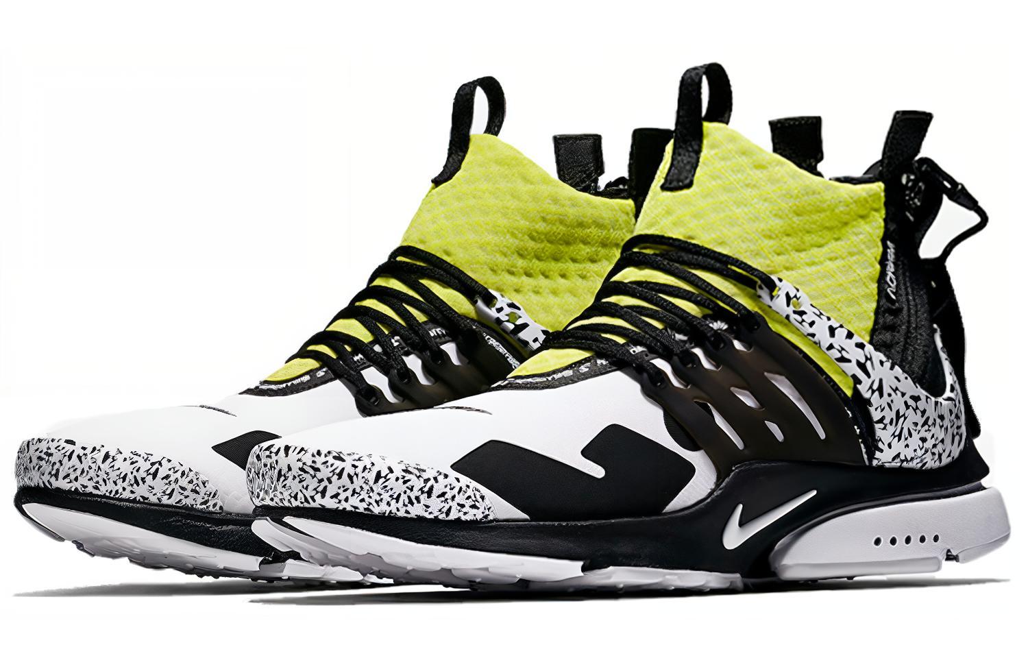 Кроссовки Nike Air Presto (желто-черные) — фото 3
