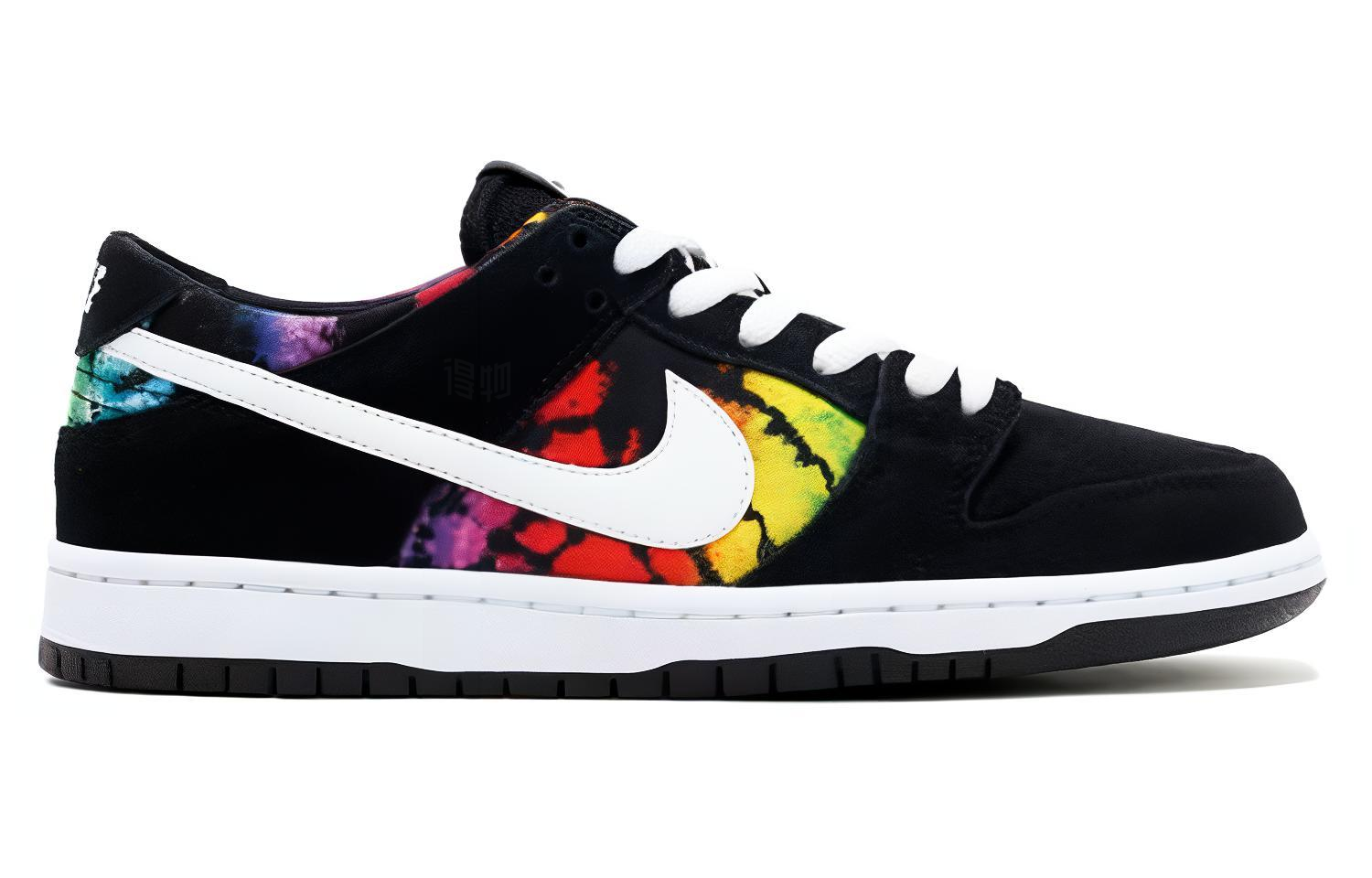 Кеды Nike Dunk SB IW Tie-Dye (черно-разноцветные) — фото 2