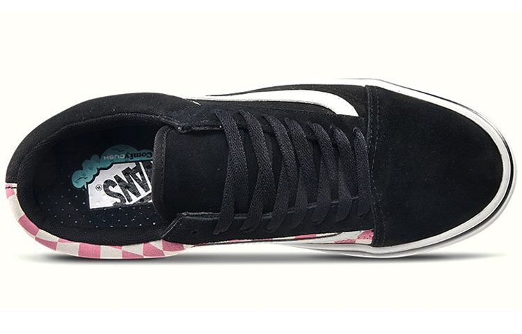 Кеды Vans Old Skool (черно-розовые) — фото 3