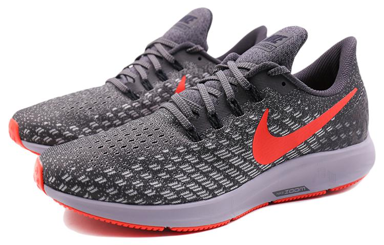 Мужские кроссовки Nike Air Zoom Pegasus 35 Turbo (серо-красные) — фото 3