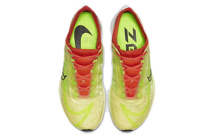 Женские кроссовки Nike Zoom Fly 3 (красно-зеленые) — Красный / зелёный — фото 3