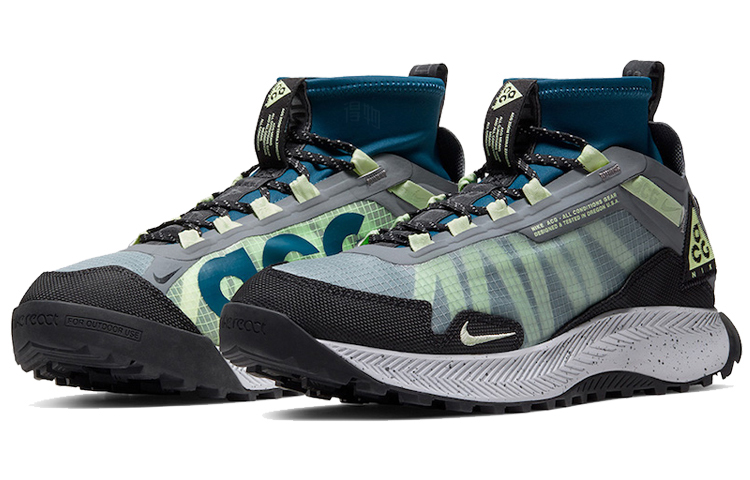 Кроссовки Nike ACG Zoom Terra Zaherra (серый / зеленый) — Серый / зелёный — фото 2