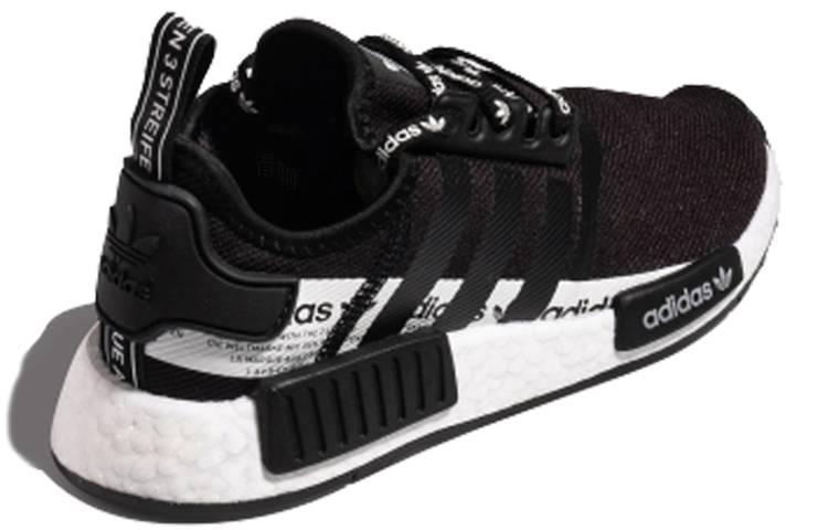 Кроссовки adidas originals NMD_R1 (черно-белый) — Чёрный / белый — фото 3