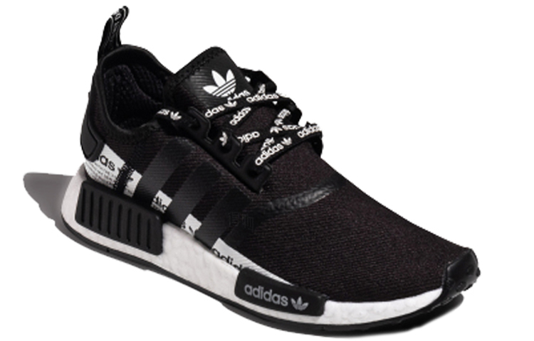 Кроссовки adidas originals NMD_R1 (черно-белый) — Чёрный / белый — фото 2