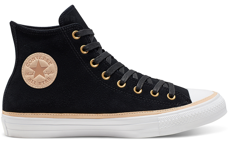 Кеды Converse Chuck Taylor All Star Vachetta Leather Trim (черно-белые) — фото 2