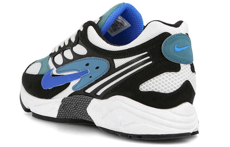 Кроссовки Nike Air Ghost Racer (черно-белый с синим) — Чёрныйбелыйсиний — фото 4