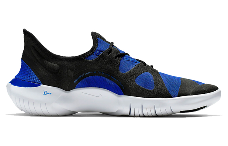 Мужские кроссовки Nike Free RN 5.0 "Racer Blue Black" (сине-черный) — 赛车蓝/白色/黑 — фото 2