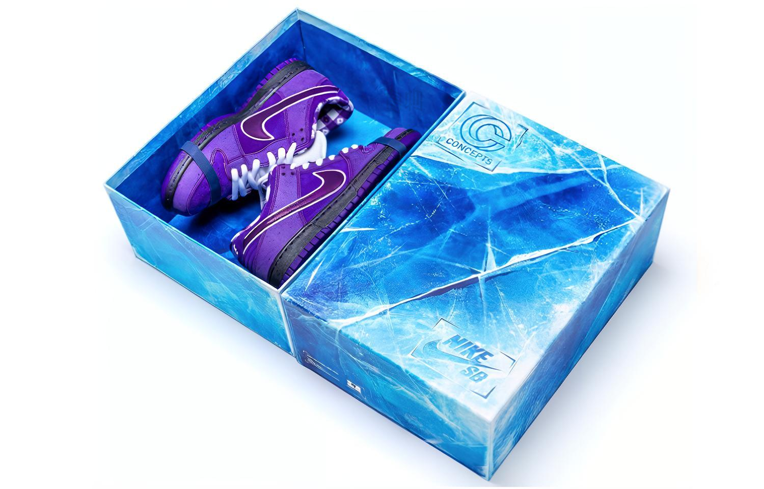 Кеды Nike x Concepts Dunk SB Purple Lobster OG (фиолетовые) — Фиолетовый — фото 2