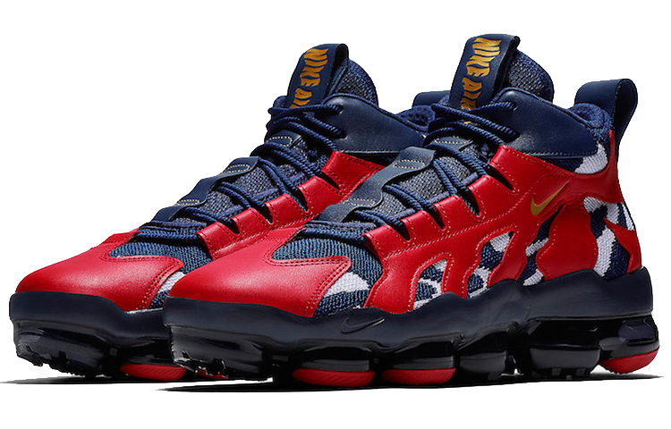 Кроссовки Nike VaporMax Gliese (синий/красный) — Синий / красный — фото 2