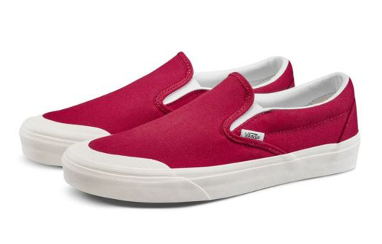 Кеды Vans slip-on (красные) — фото 2
