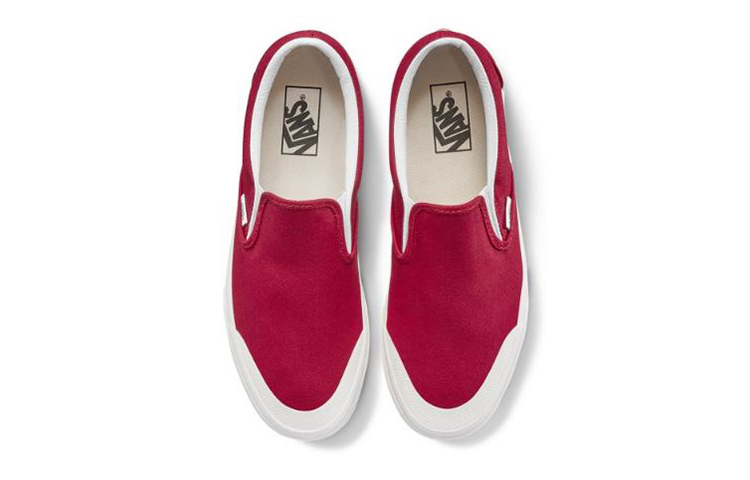 Кеды Vans slip-on (красные) — фото 3