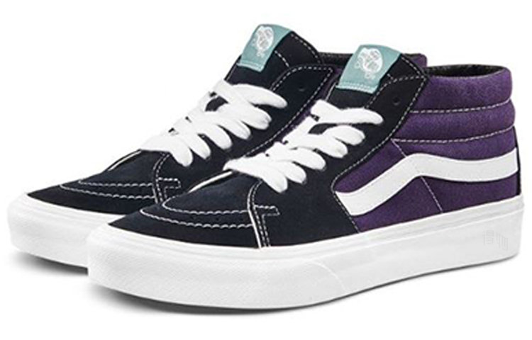 Кеды Vans SK8 (бело-фиолетовые) — фото 2