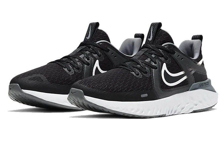Женские кроссовки Nike Legend React 2 (черный / серый / белый) — Чёрный / серый / белый — фото 3