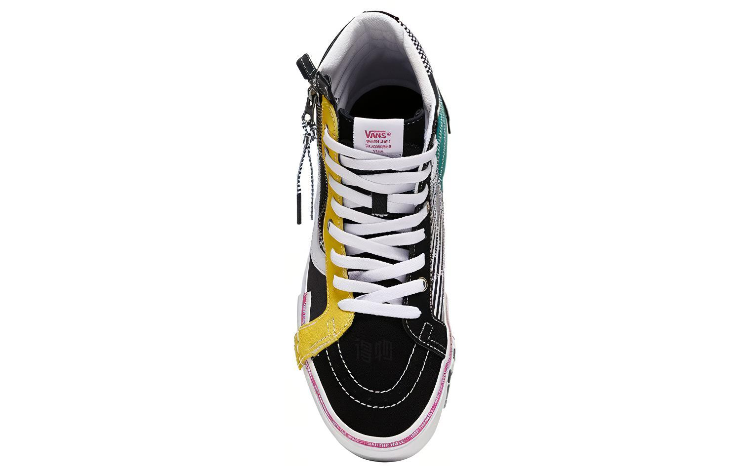 Кеды Vans SK8 CAP (черный / зеленый) — Чёрный / зелёный — фото 3