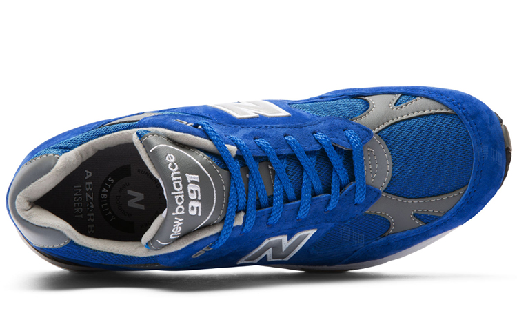 Мужские кроссовки New Balance New Balance NB 991 (синие / белые) — Синий / белый — фото 4