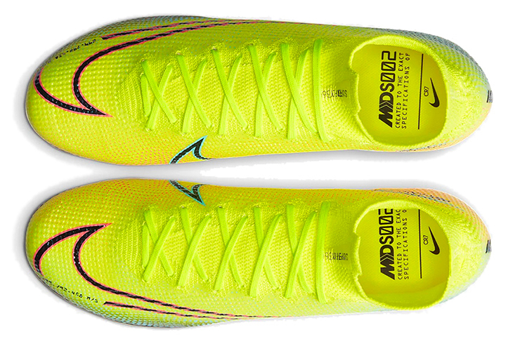 Мужские кроссовки Nike Mercurial Superfly 7 (лимонный) — 柠檬黄/黑/极光绿 — фото 4