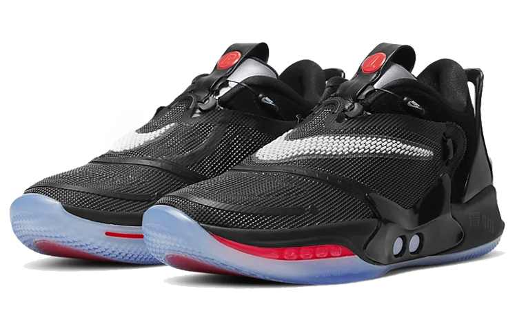 Мужские кроссовки Nike Adapt bb 2.0 (черно-красные) — Чёрныйкрасный — фото 3