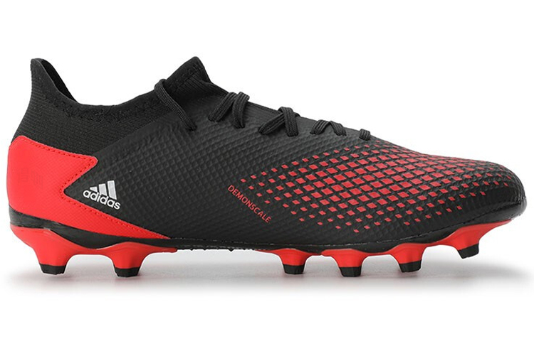 Мужские бутсы adidas Predator 20.3 MG (черно-красные) — Чёрный / красный — фото 2