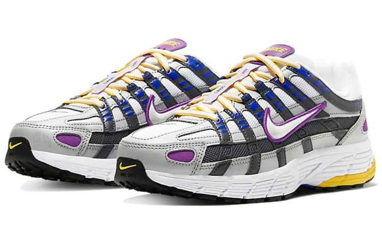 Женские кроссовки Nike P-6000 (серебристо-фиолетовые) — Серебристыйфиолетовый — фото 3