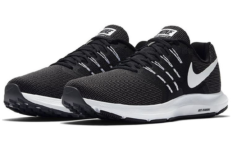 Мужские кроссовки Nike Run Swift 1 (черно-белые) — Чёрныйбелый — фото 3