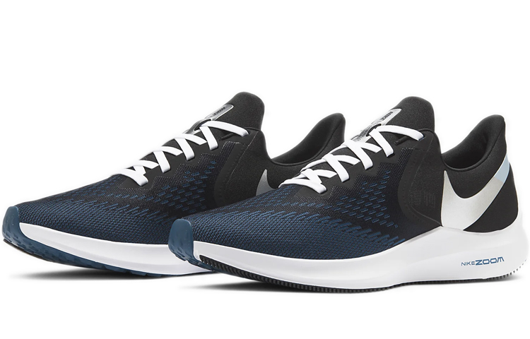 Кроссовки Nike Zoom Winflo 6 (черно-синий) — Чёрныйсиний — фото 3
