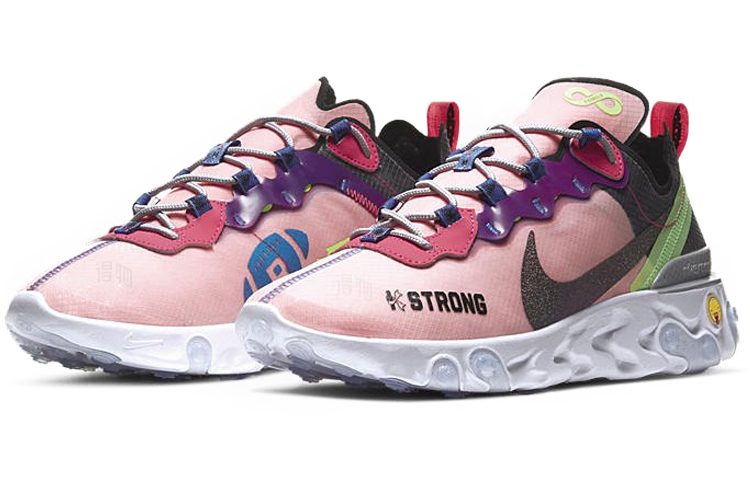 Кроссовки Nike React Element 55 (розовый) — фото 3