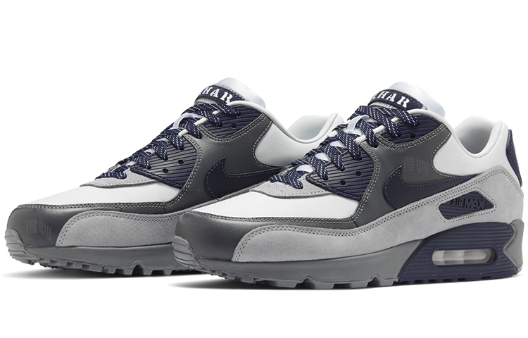 Кроссовки Nike Air Max 90 (бело-синие) — фото 3