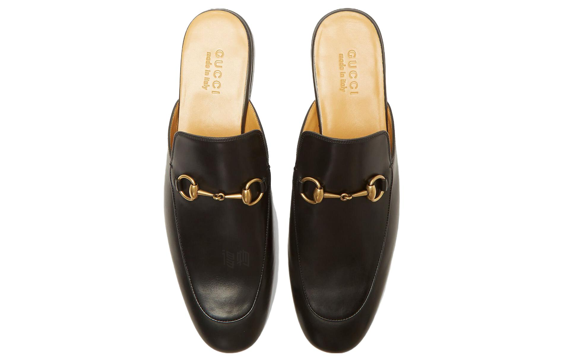 Мужские сабо Gucci Horsebit (черные) — фото 4