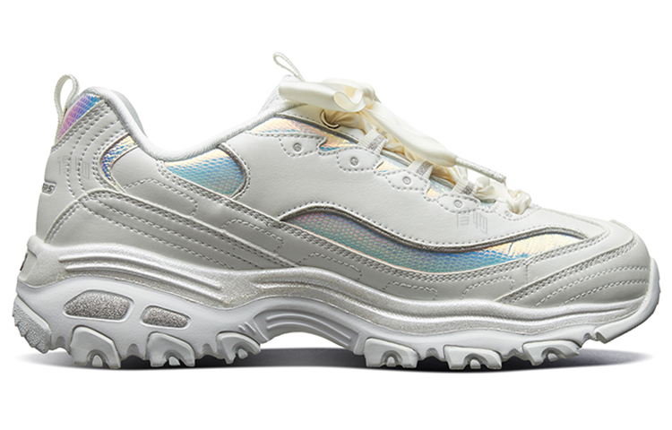 Женские кроссовки Skechers D'LITES 1.0 (белые) — фото 2