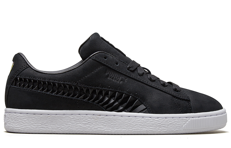 Женские кеды PUMA Basket (черные с узором) — фото 2