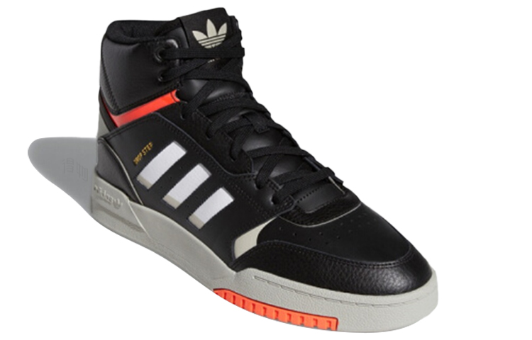Кеды adidas originals Drop Step (черный / оранжевый / серый) — Чёрный / оранжевый / серый — фото 3