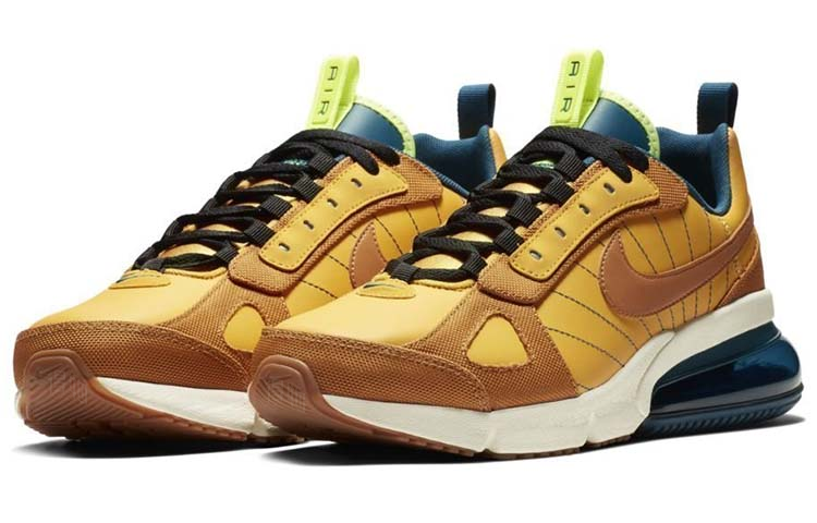Женские кроссовки Nike Air Max 270 Futura SE (желто-синие) — Жёлтыйсиний — фото 3