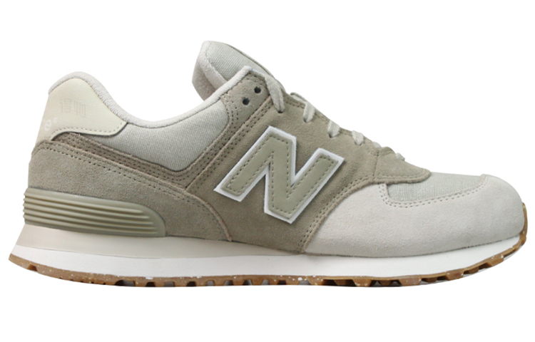 Кроссовки New Balance 574 (светло-коричневые) — Светло-коричневый — фото 2