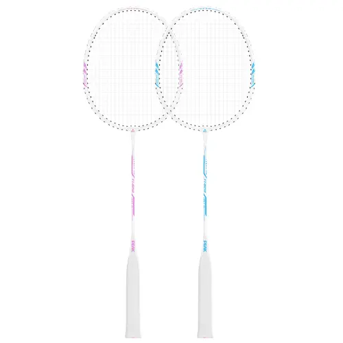 Peak ferroalloy badminton racket double racket, fresh and good-looking, ultra-light and durable defensive type (racquet head is light and the shaft is soft) 665MM has been threaded and can be replaced if the thread is broken.