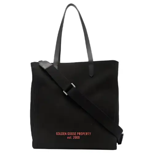 Golden Goose Cotton Shoulder Bag Men's Black