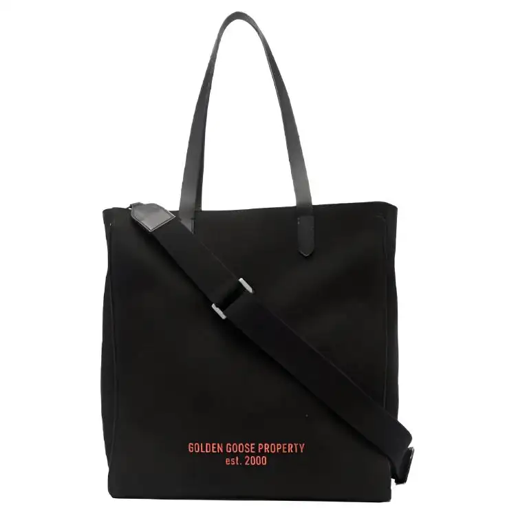 Golden Goose Cotton Shoulder Bag Men's Black