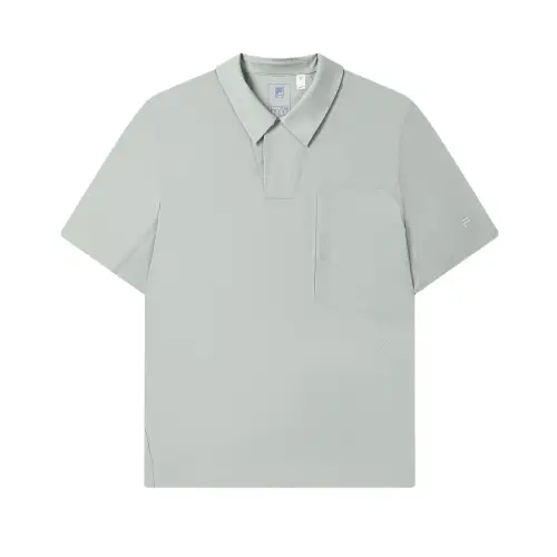 FILA Polo Shirts Men's Rhythm Gray Polo Collar Moderate Other