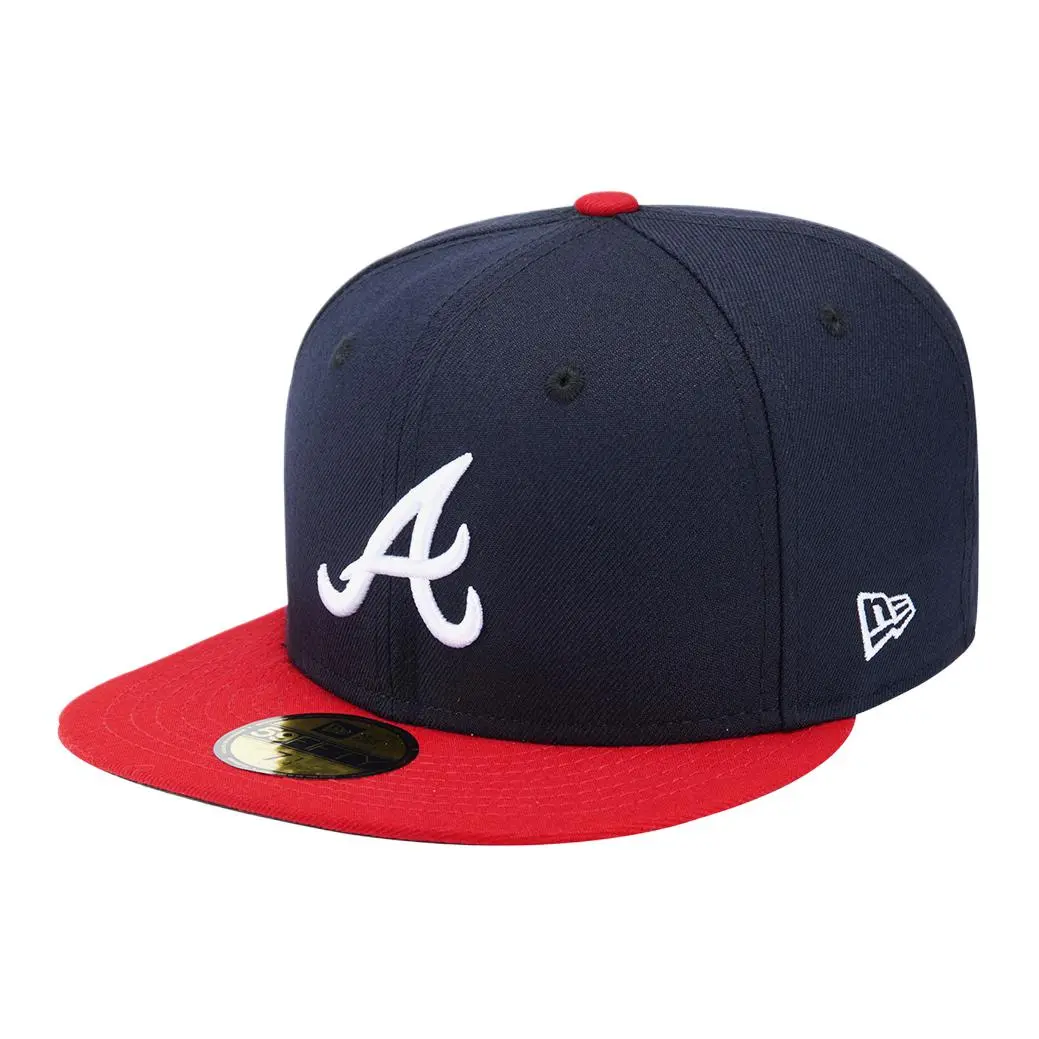 New Era x MLB Polyester Baseball Caps Unisex Marine Blue/Scarlet