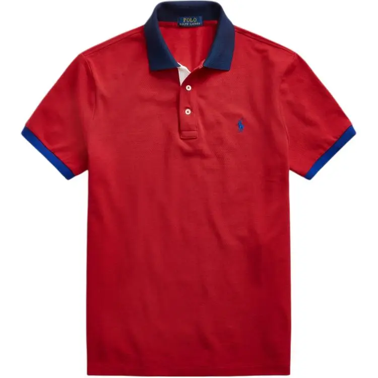 Polo Ralph Lauren SS24 Polo Shirt Custom Slim Fit Men's Red