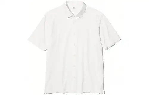 UNIQLO Shirts Unisex White Pointed Collar Moderate Other