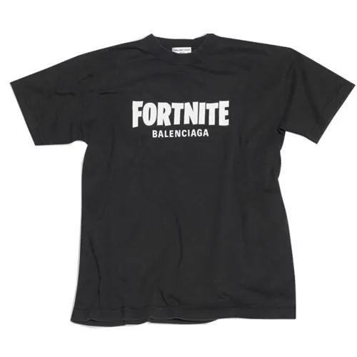 Balenciaga X FORTNITE©2021 Medium Fit Women's T shirt Black