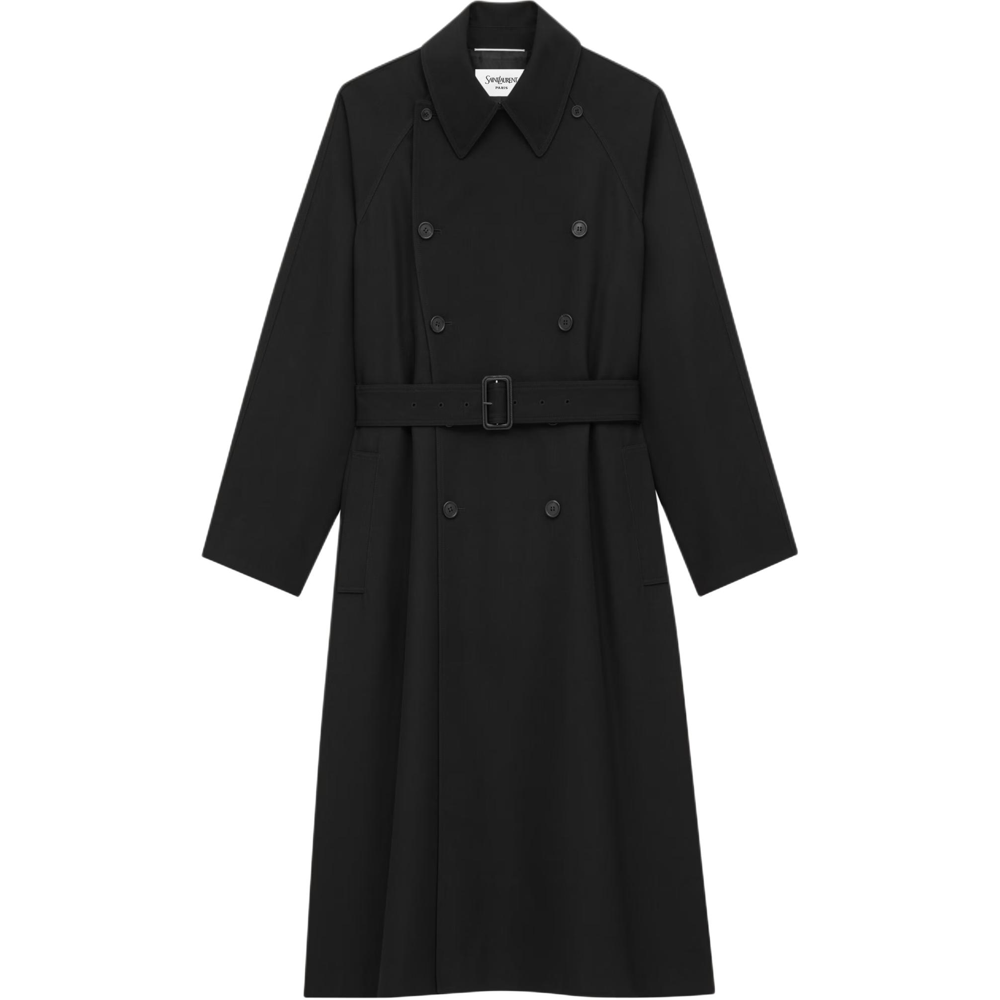 Мужское пальто SAINT LAURENT (черное)