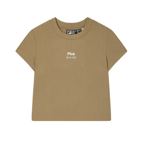 FILA T Shirts Women's Toffee DK Crew Neck Moderate
