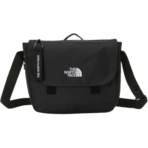THE NORTH FACE 8L Messenger Bag, Shoulder Bag, Crossbody Bag, Outdoor Bag Cotton Black Unisex