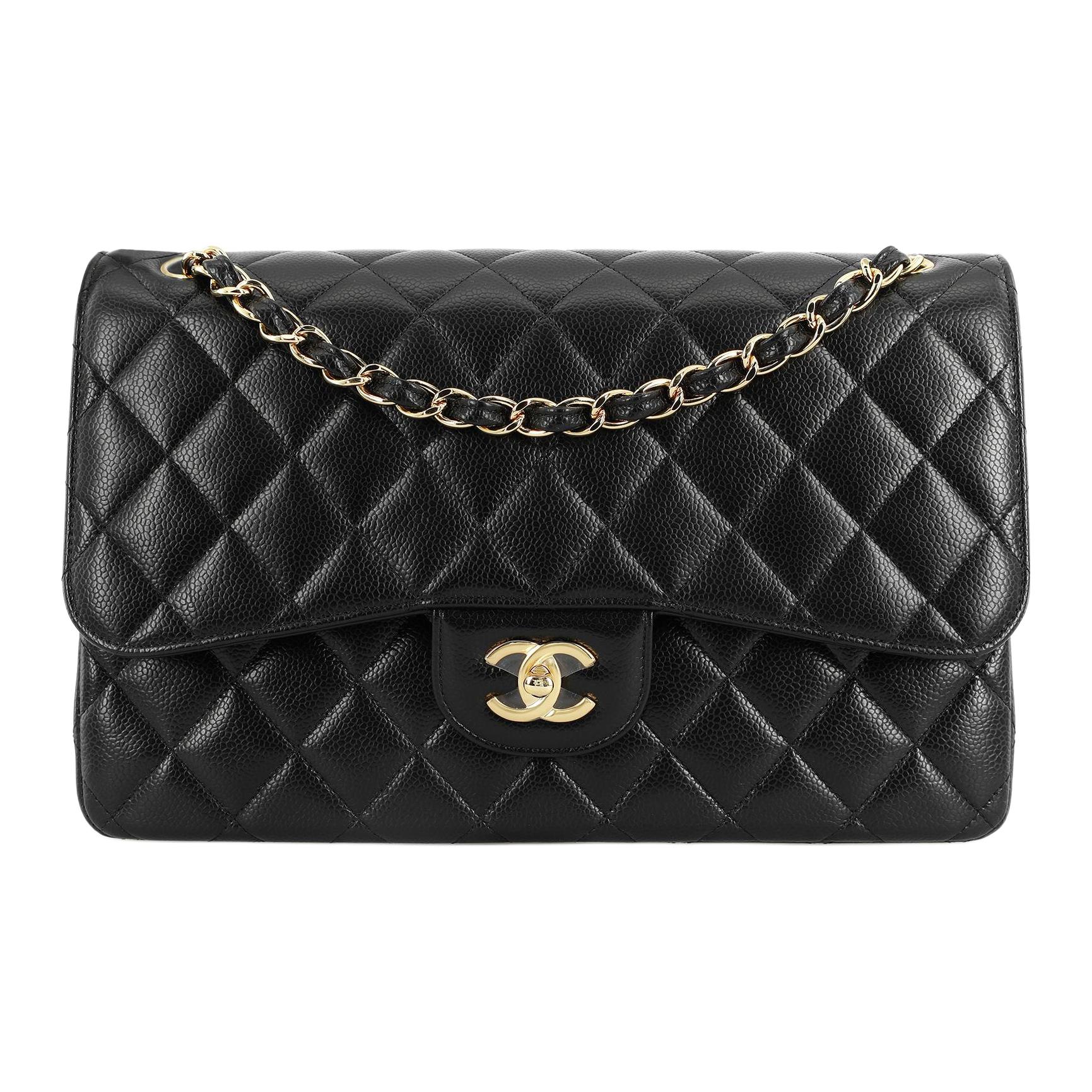 Женская сумка Chanel Classic Flap CF (черная)