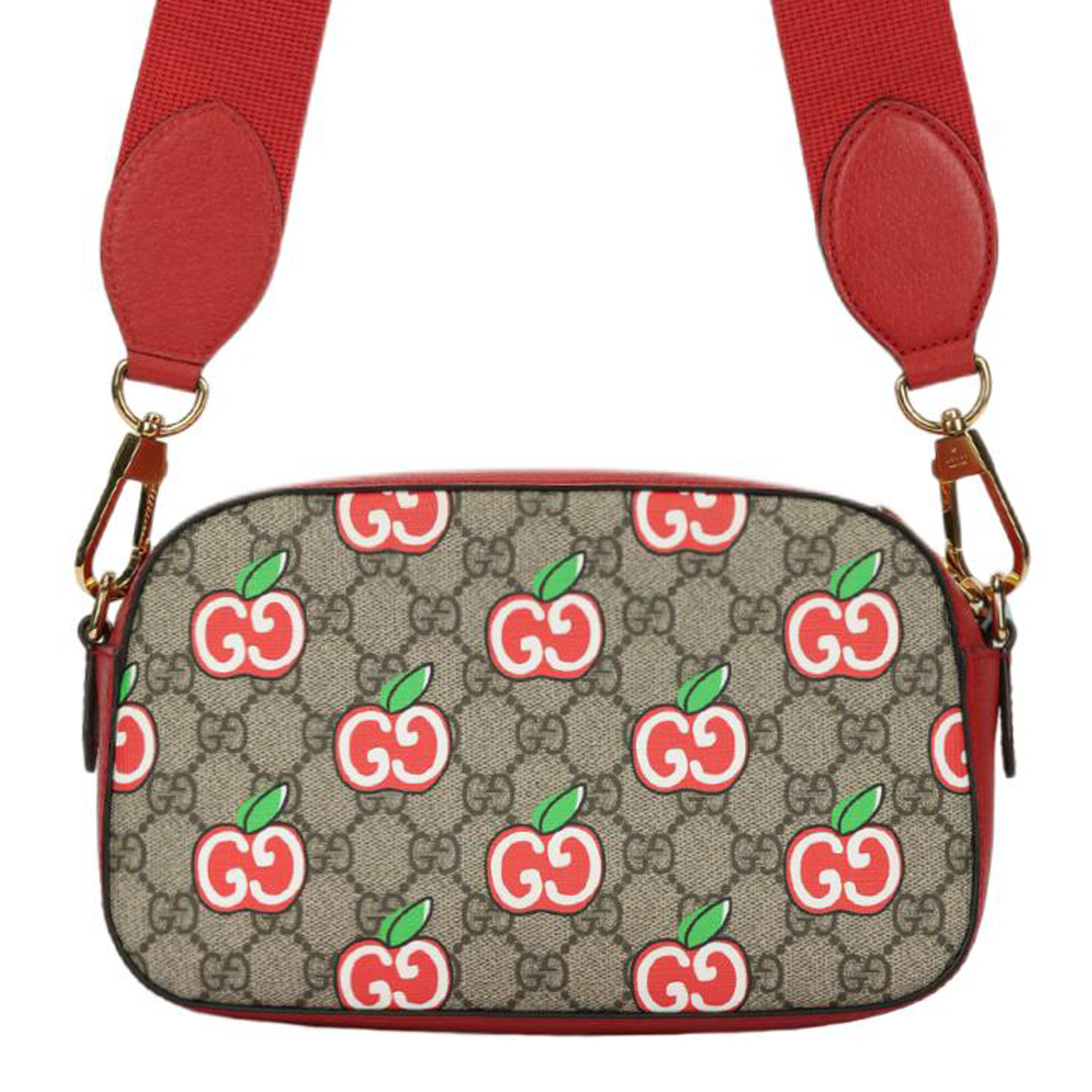 Женская сумка Gucci Logo (красно-коричневая) — фото 3