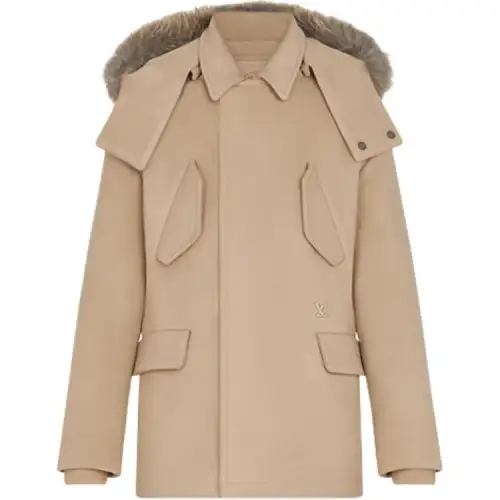 LOUIS VUITTON Parka Coat Men's Khaki