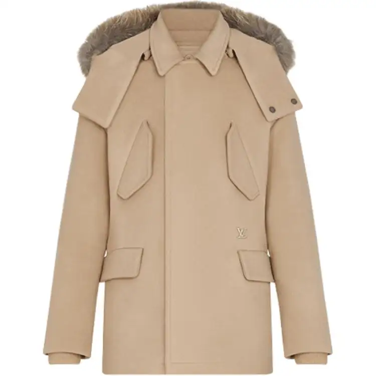 LOUIS VUITTON Parka Coat Men's Khaki