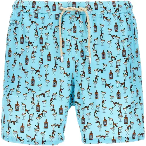 STONE ISLAND Logo Patch Swim Shorts